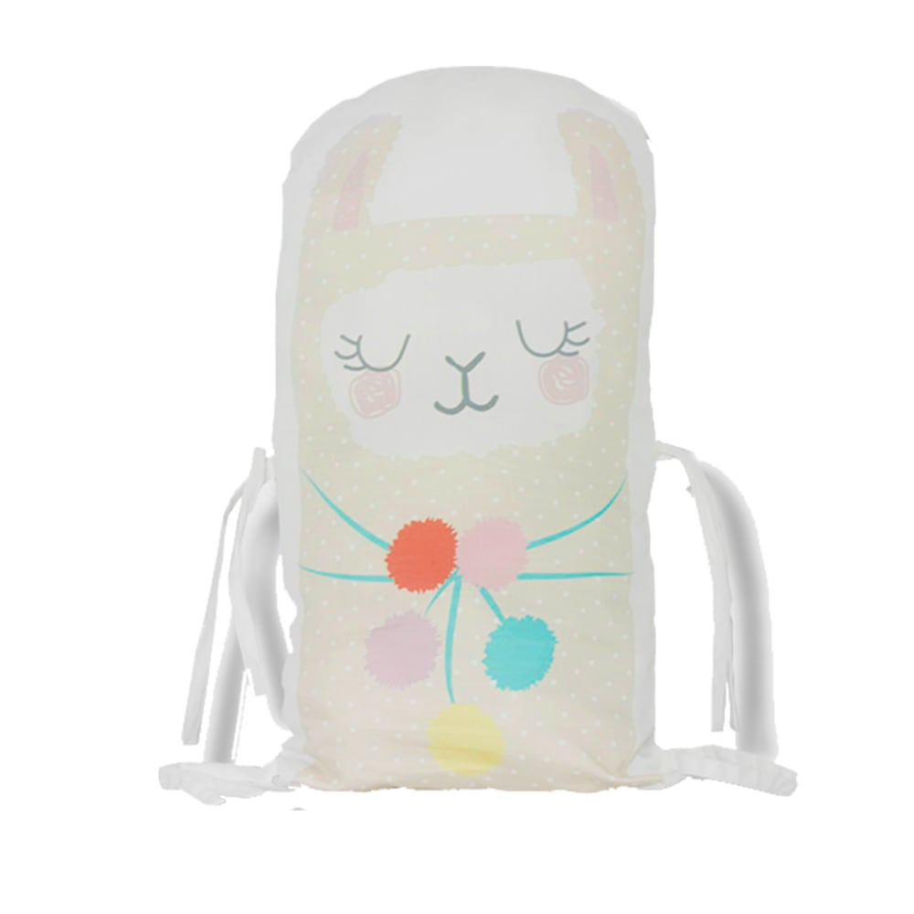 Cojín protector cuna beige
