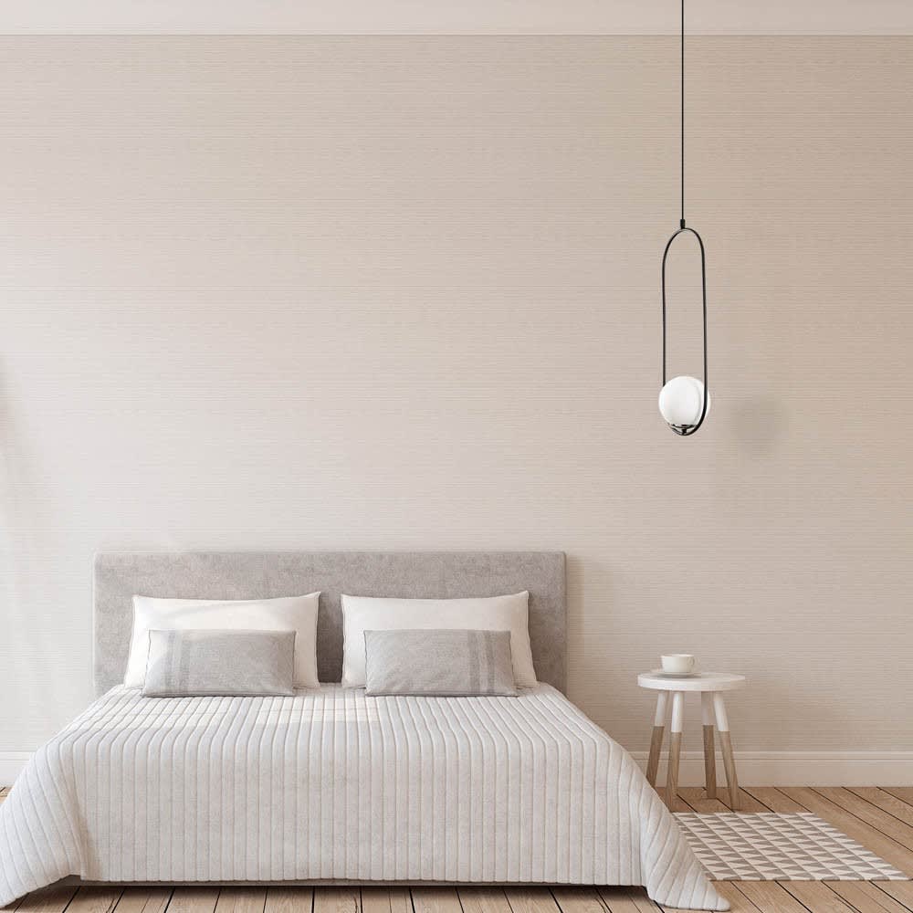 Suspension noir et abat-jour en verre opale