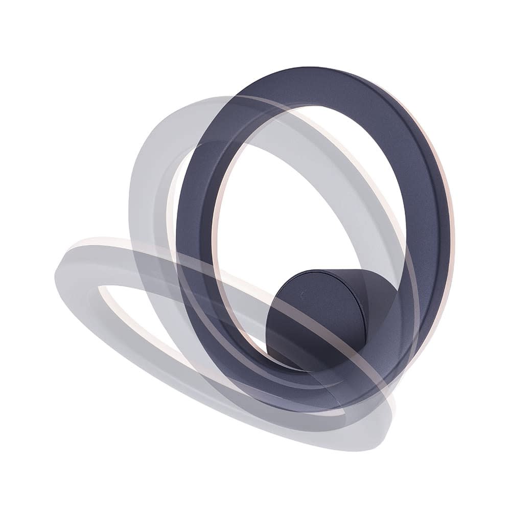 Applique d'extérieur LED orientable en aluminium anthracite 8W