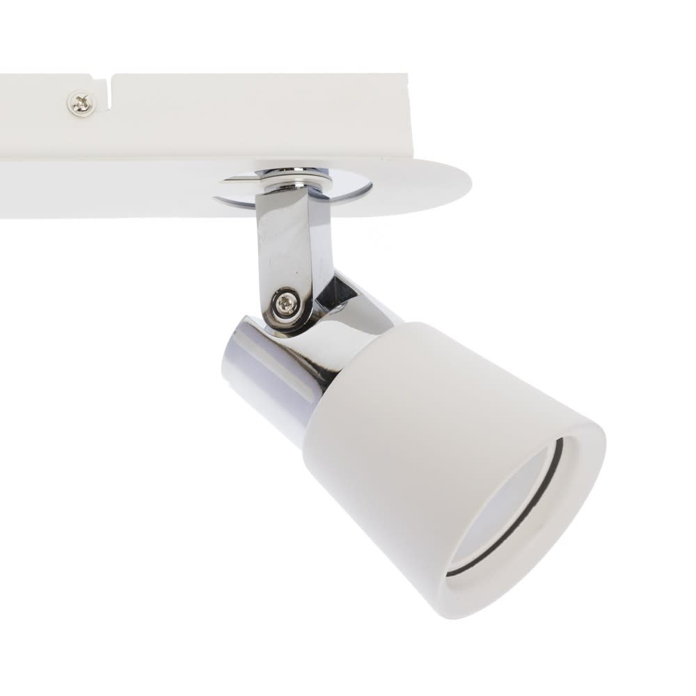 Rampe de plafond avec 2 lumières orientables en aluminium blanc - Maisons du Monde