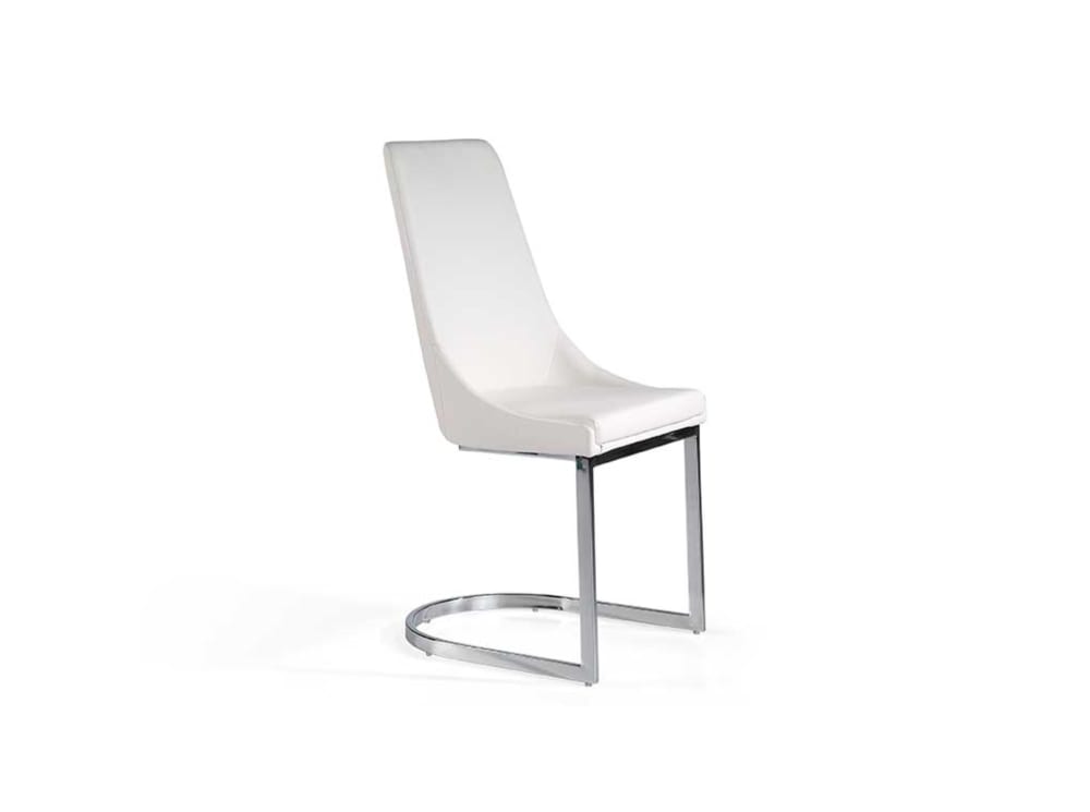Set de 2 sillas de comedor tapizada en polipiel