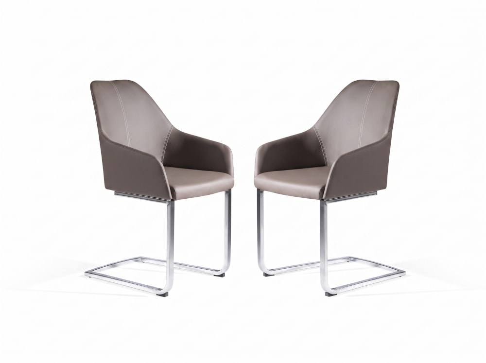 Set de 2 butacas comedor o salón tapizadas. 55 × 58 × 88 cm