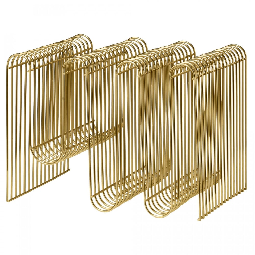 AYTM Porte revues laiton 40x30x30cm Doré Métal