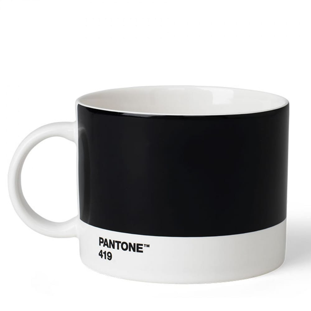 Tasse à thé Pantone noir
