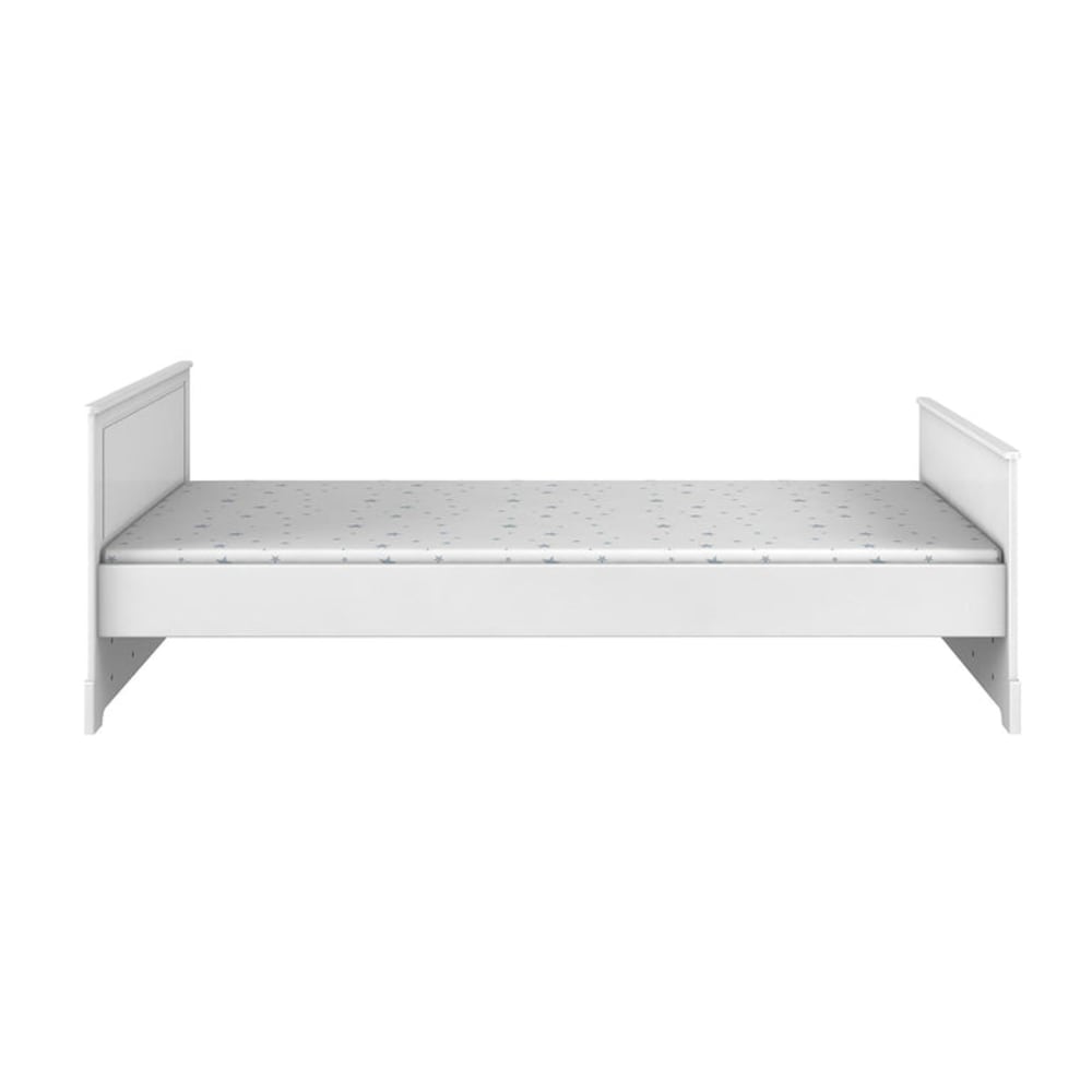 Lit 90x200 marylou panneaux mdf et stratifiés blanc Lit 90x200 marylou panneaux mdf et stratifiés blanc