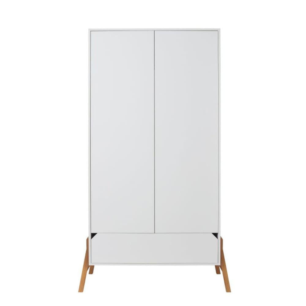 Armoire 2 portes 1 tiroir lotta panneaux mdf et stratifiés blanc Armoire 2 portes 1 tiroir lotta panneaux mdf et stratifiés blanc