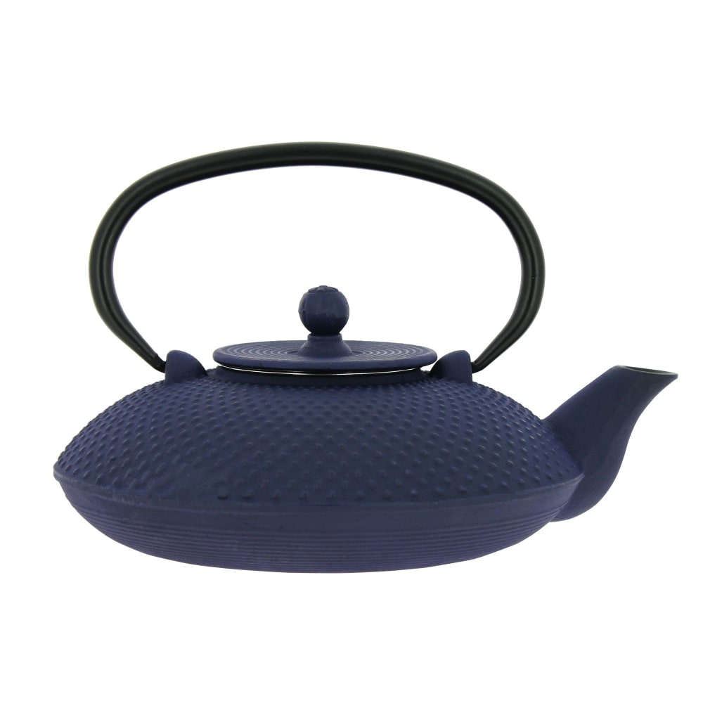 Théière en fonte bleue 0,8l