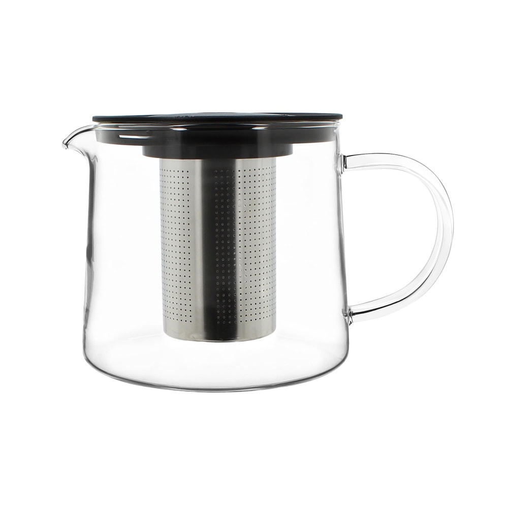 Théière 1,5L en verre avec infuseur en acier inoxydable