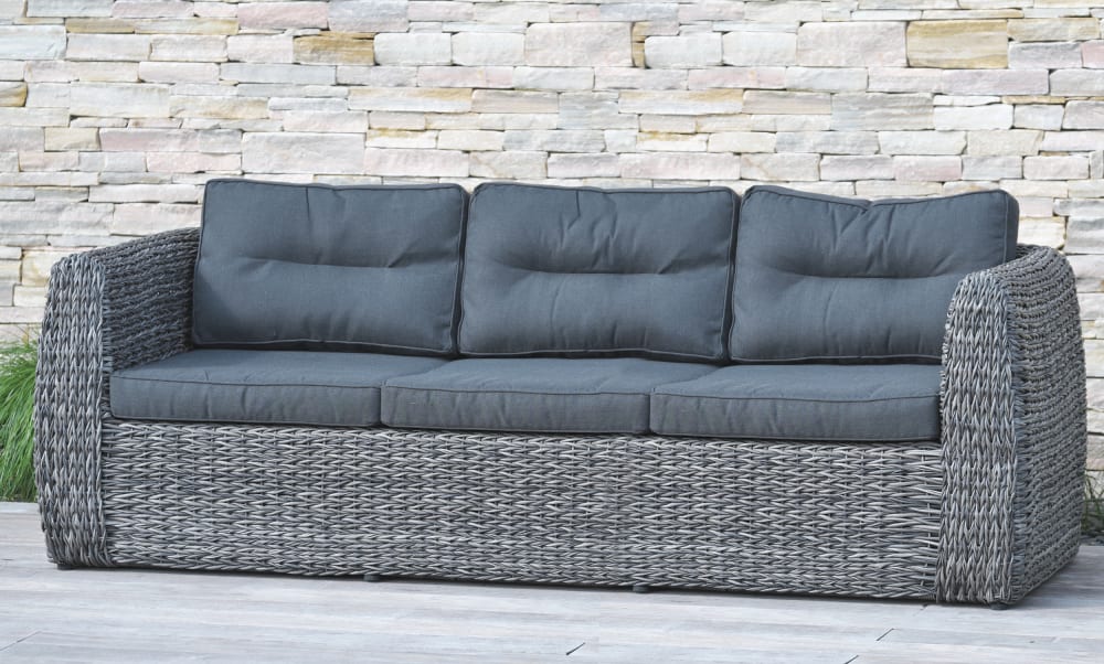 Salon de jardin 7 places en résine tresséee - Maisons du Monde