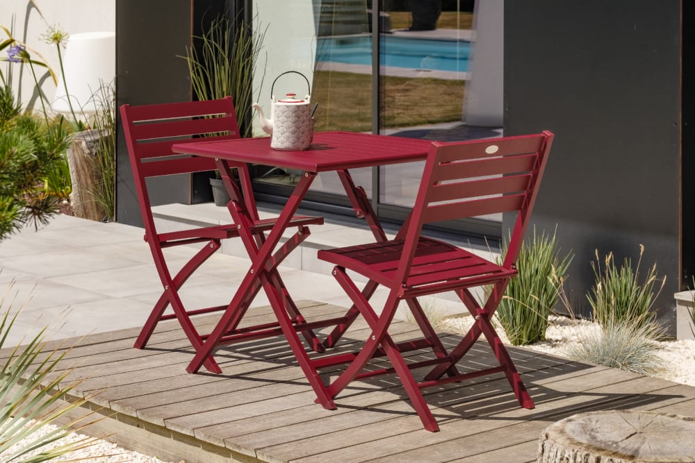 Sedia da giardino pieghevole in alluminio - Modello Contemporaneo - Alluminio