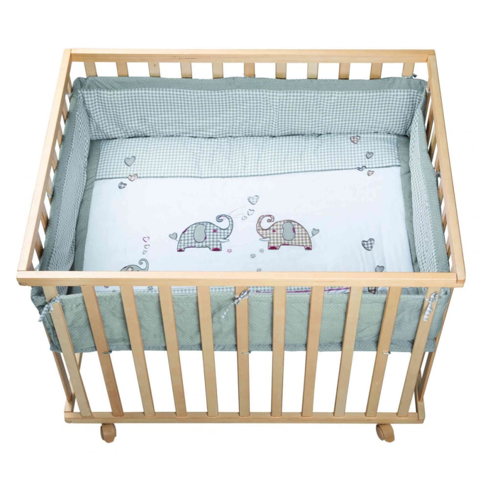 roba Laufgitter 75x100 cm, höhenverstellbar, Bremsrollen, Natur style modern BRAUN SPANPLATTE Baby