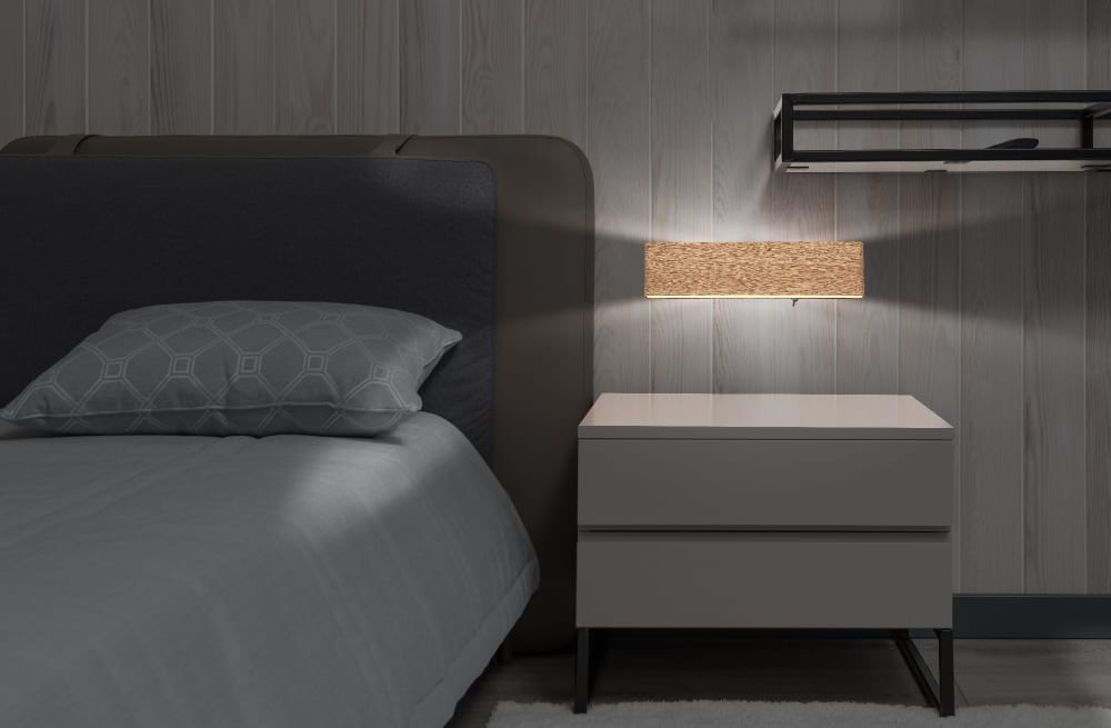 Applique murale métal décor bois, 8cm - Maisons du Monde