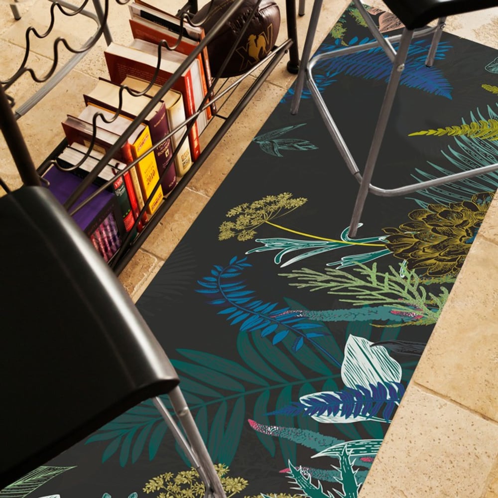 99Déco Rutschfeste Vinylmatte – innen/außen – in mehreren Größen style modern Schwarz Pva - Polyvinylacetat