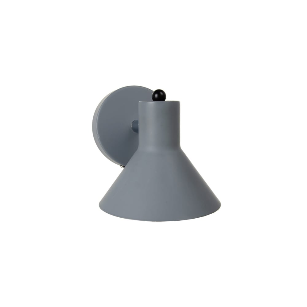 Applique murale ronde en métal gris 13x15,5x14cm - Maisons du Monde