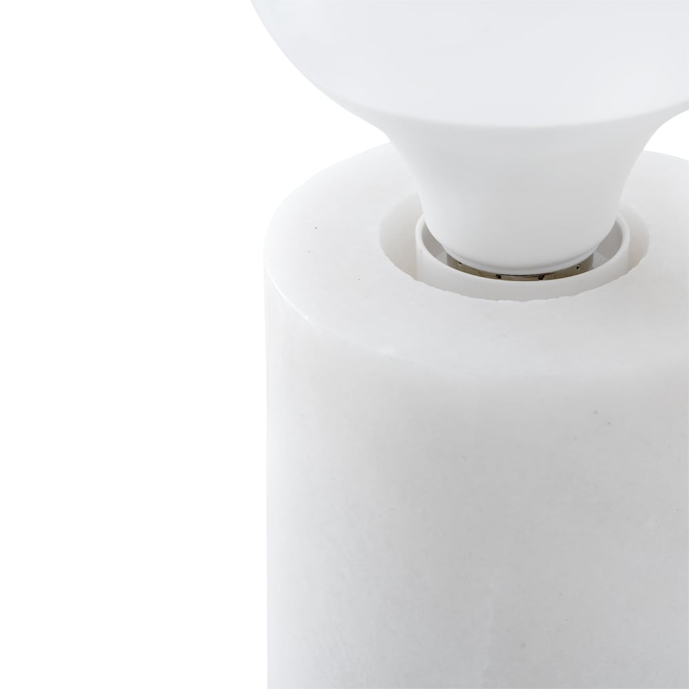 Lampe de table en marbre blanc — vue 4