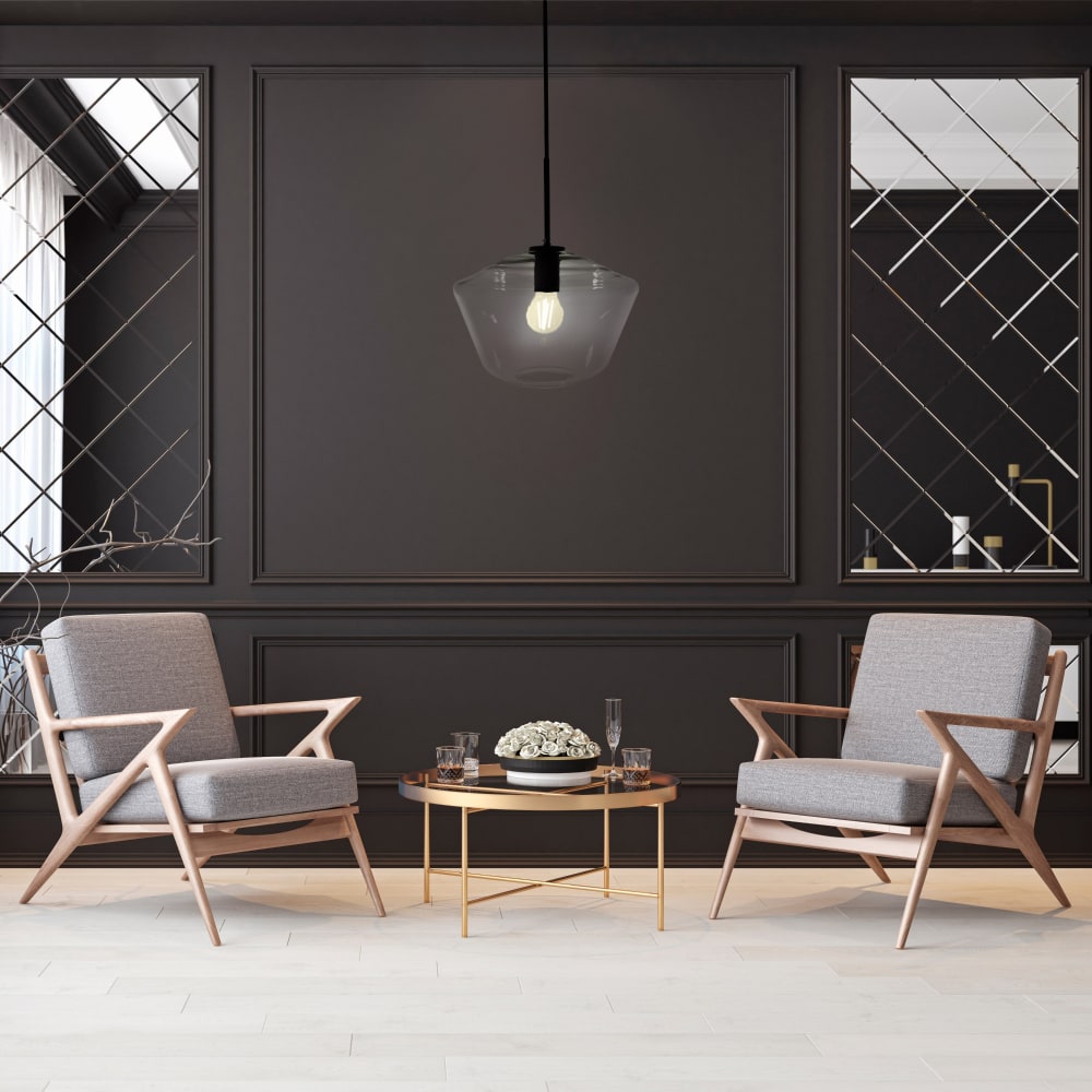 Pendelleuchte Glas brozene Lampenfassung - Maisons Du Monde