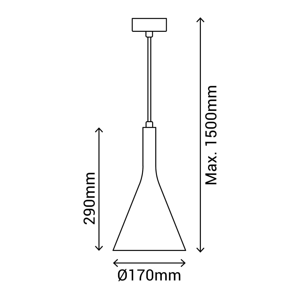 Suspension décorative en plâtre couleur blanche peignible — vue 4