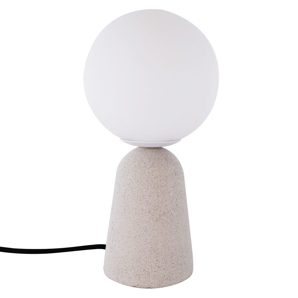 Lámpara de mesa de hormigón gris e14