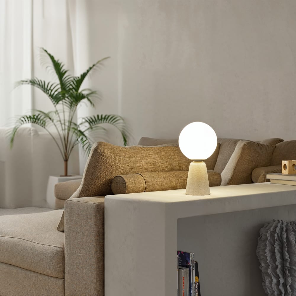 Lámpara de mesa de hormigón gris e14 - Maisons du Monde