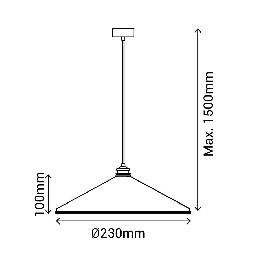 Suspension décorative en plâtre plissé blanc et métal finition bronze — vue 4
