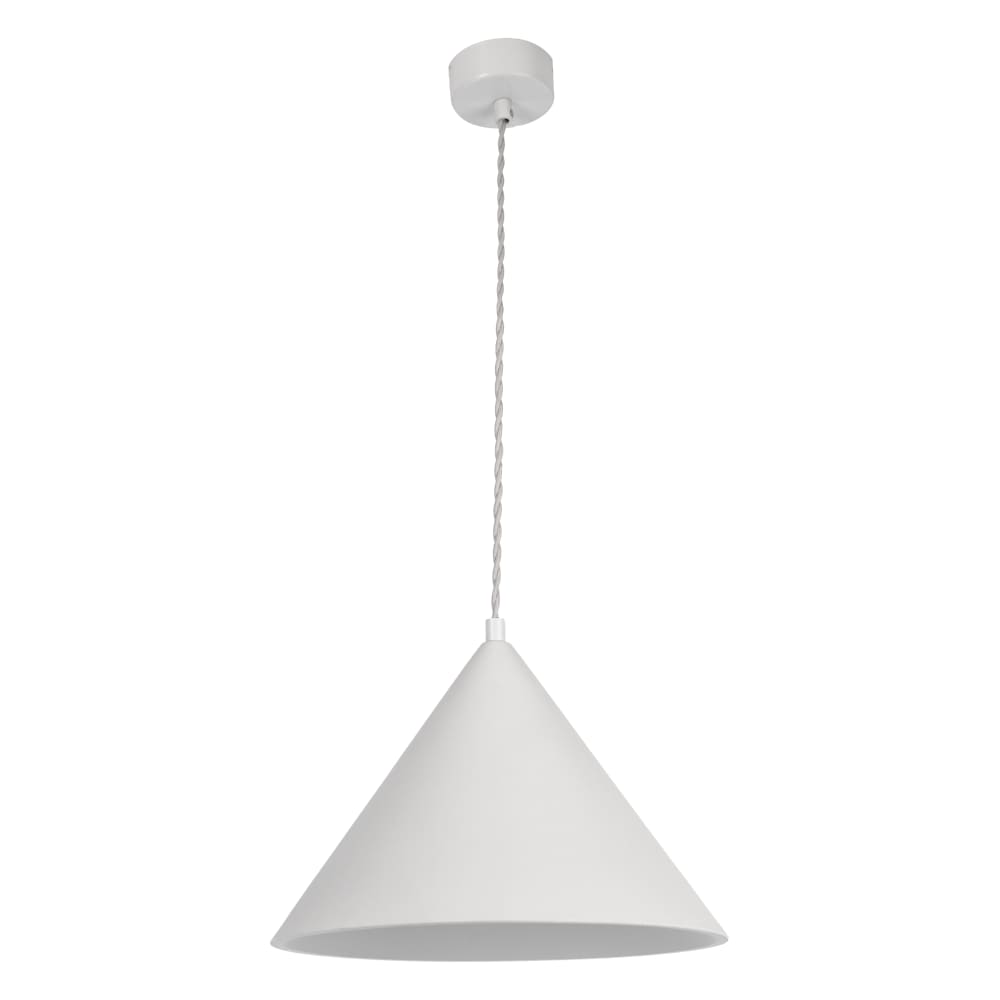 Plafoniera in gesso bianco e27 - Modello Contemporaneo - Grigio - Ceramica