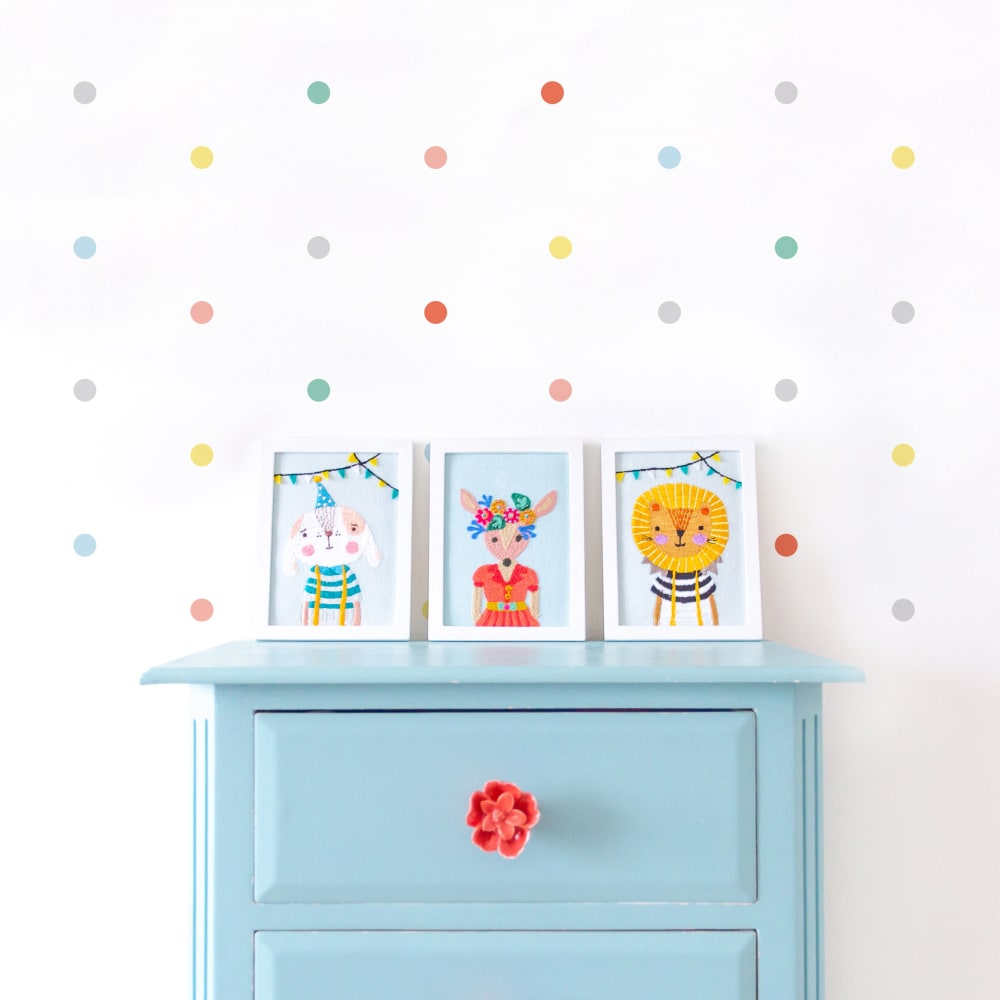 Stickers mureaux en vinyle rondes multicolore - Maisons du Monde