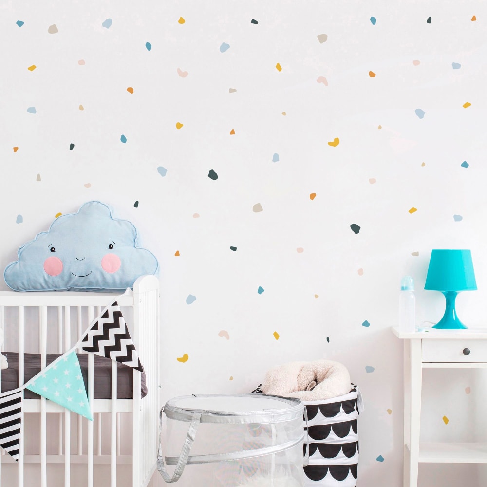 Pegatinas efecto terrazo en vinilo decorativo multicolor - Maisons du Monde