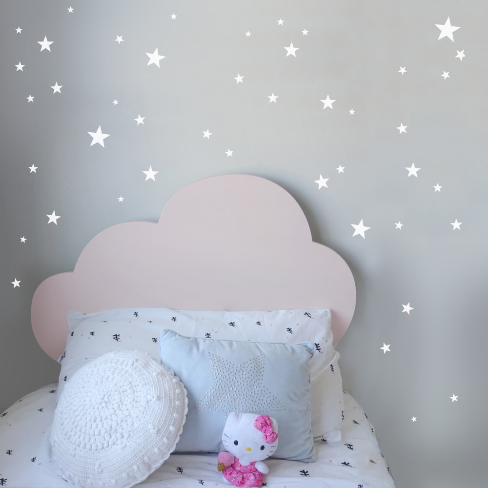 Stelle mix in vinile decorativo bianco 19x29 cm - Nicolasito