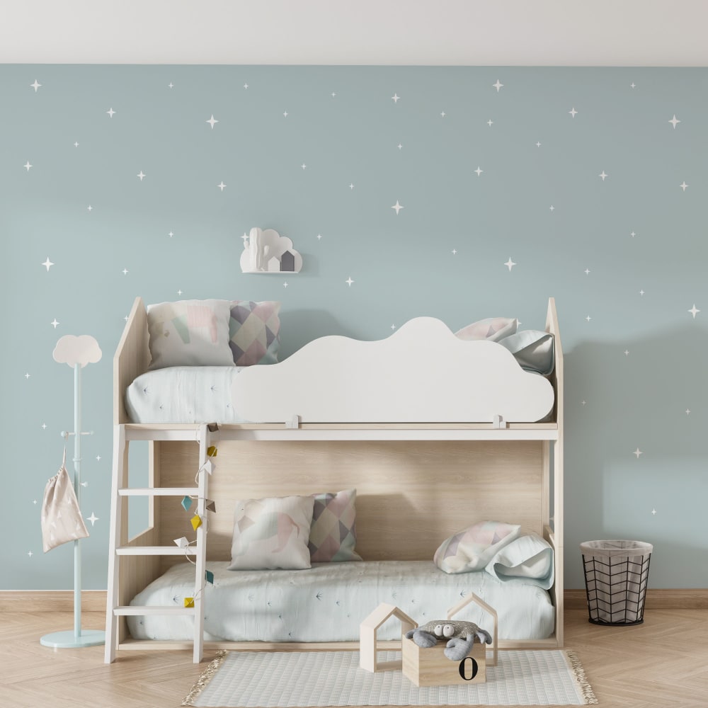 Estrellas fugaz en vinilo decorativo mate blanco 19x29 cm - Maisons du Monde