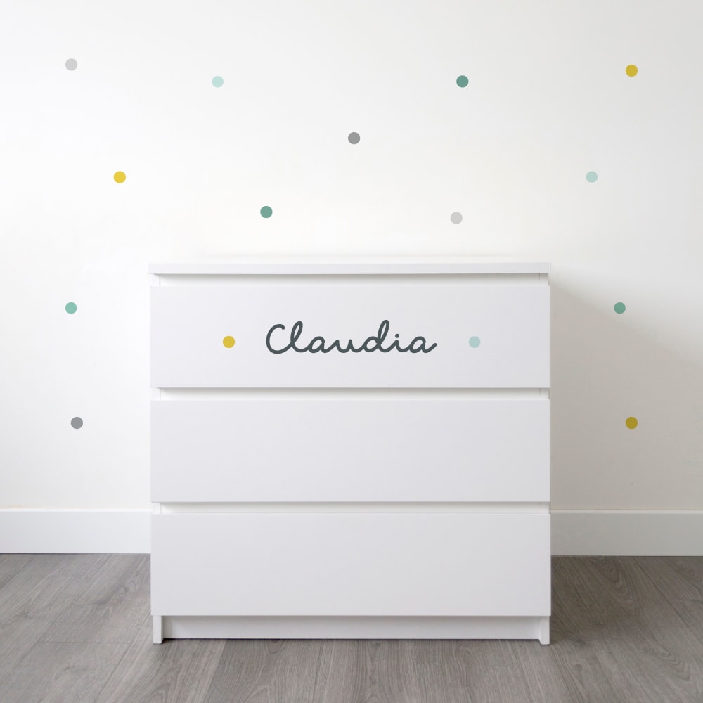 Stickers mureaux en vinyle rondes vert pastel - Maisons du Monde