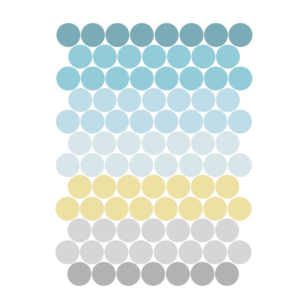 Vinilo decorativo topos pastel azul