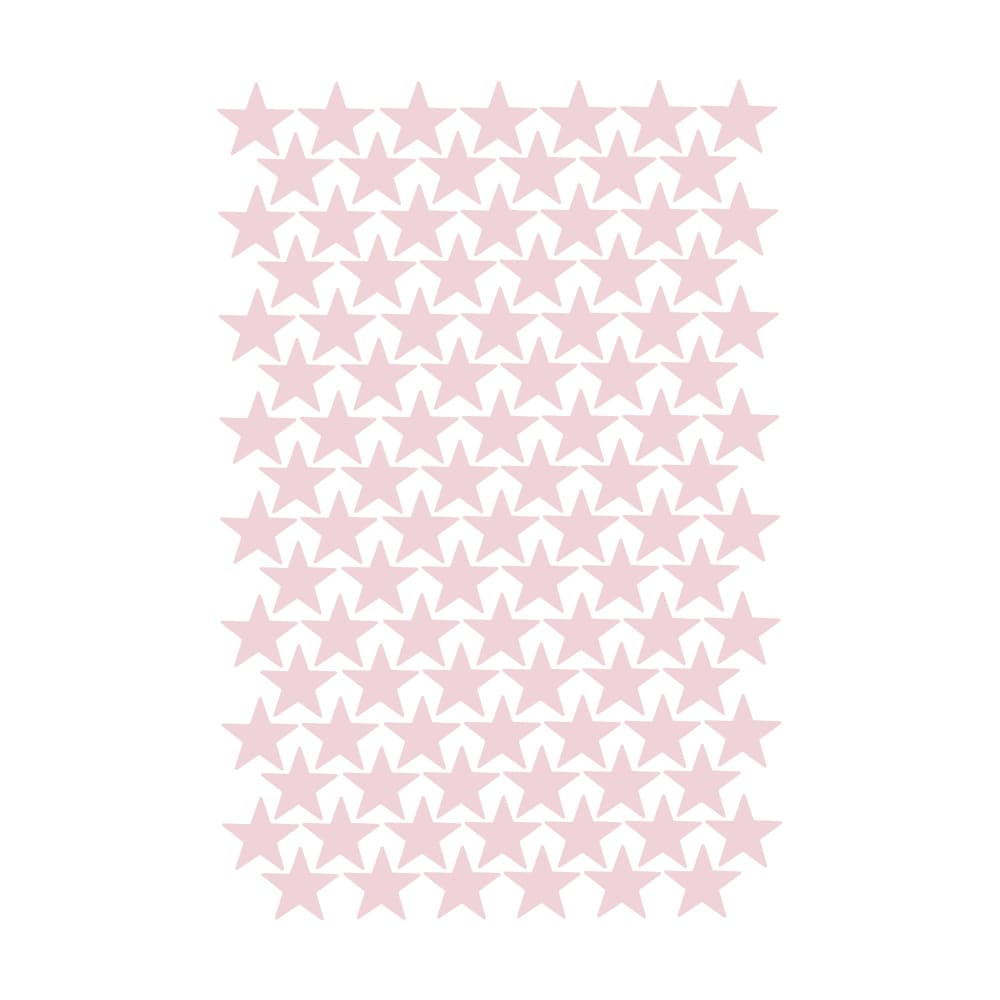 Mini estrellitas en vinilo decorativo mate rosa palo 19x29 cm