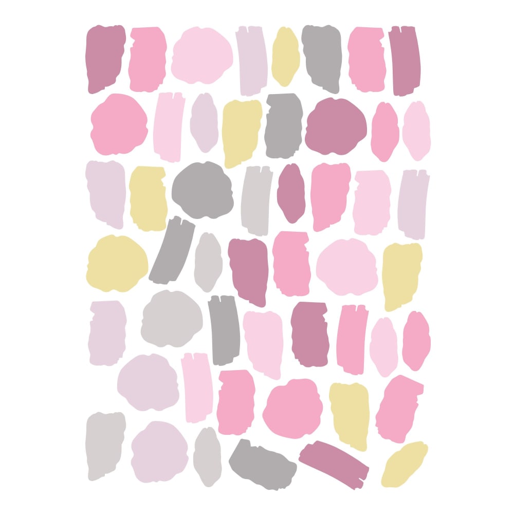 Vinilo decorativo manchas pared rosa