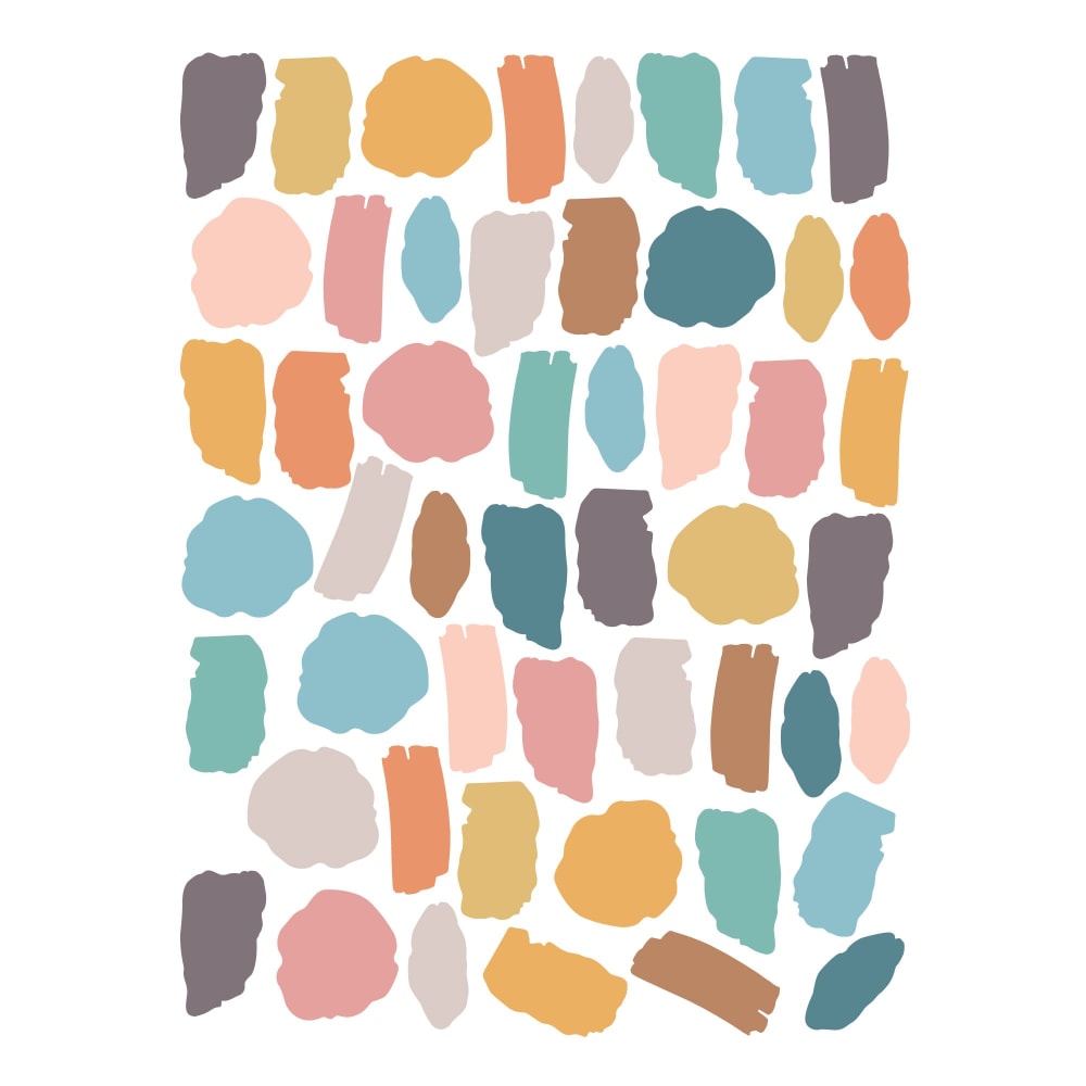 Vinilo decorativo manchas pared sunset