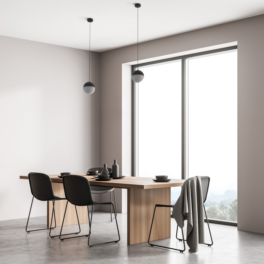 Lampada da soffitto in gesso nero e vetro - Sulion