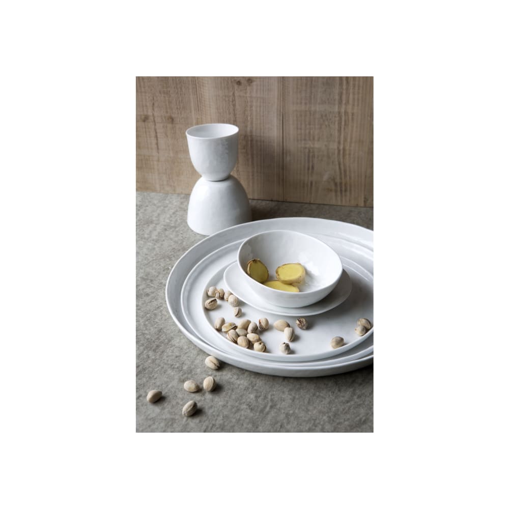 Assiette à dessert en porcelaine blanc