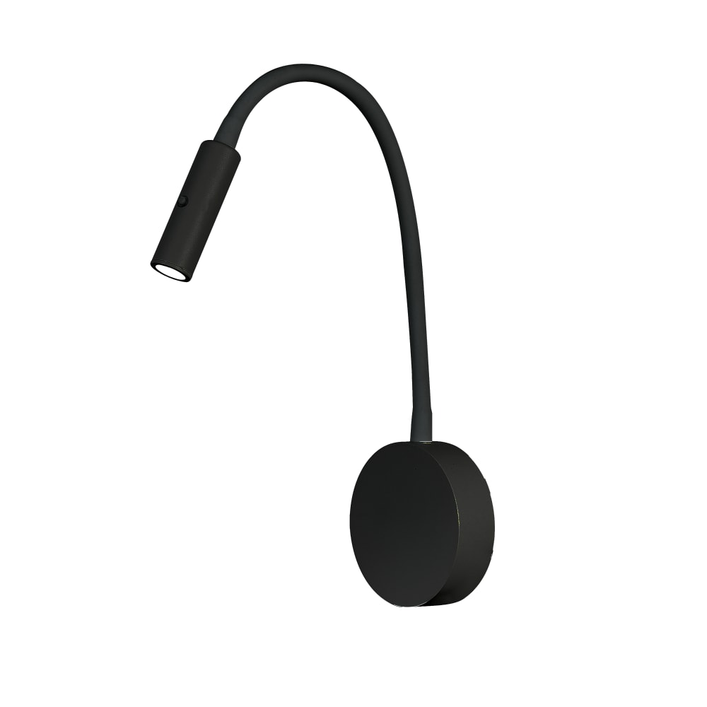 Aplique de pared flexible led color negro - Modello Contemporaneo - Nero - Metallo