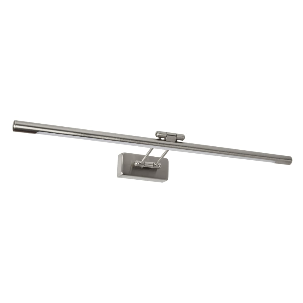 Liseuse / éclaire-tableau led orientable en métal finition nickel mat