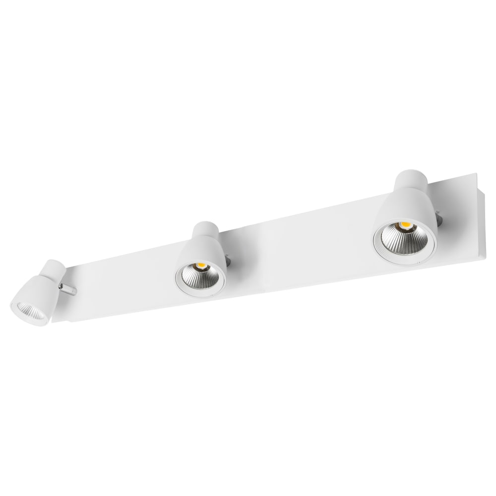 Double spot mural led orientable en aluminium finition blanc mat