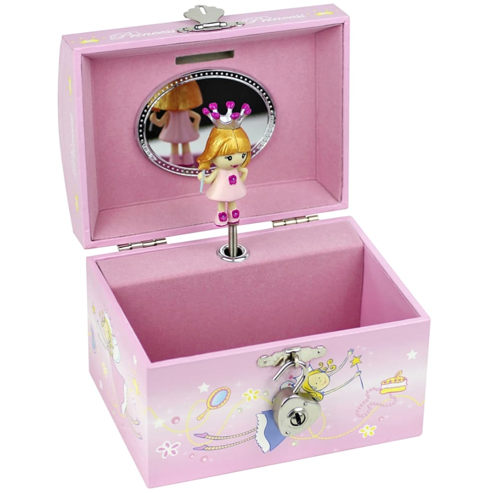 Trousselier Tirelire musicale princesse rose Rose Carton - 13x11x10cm