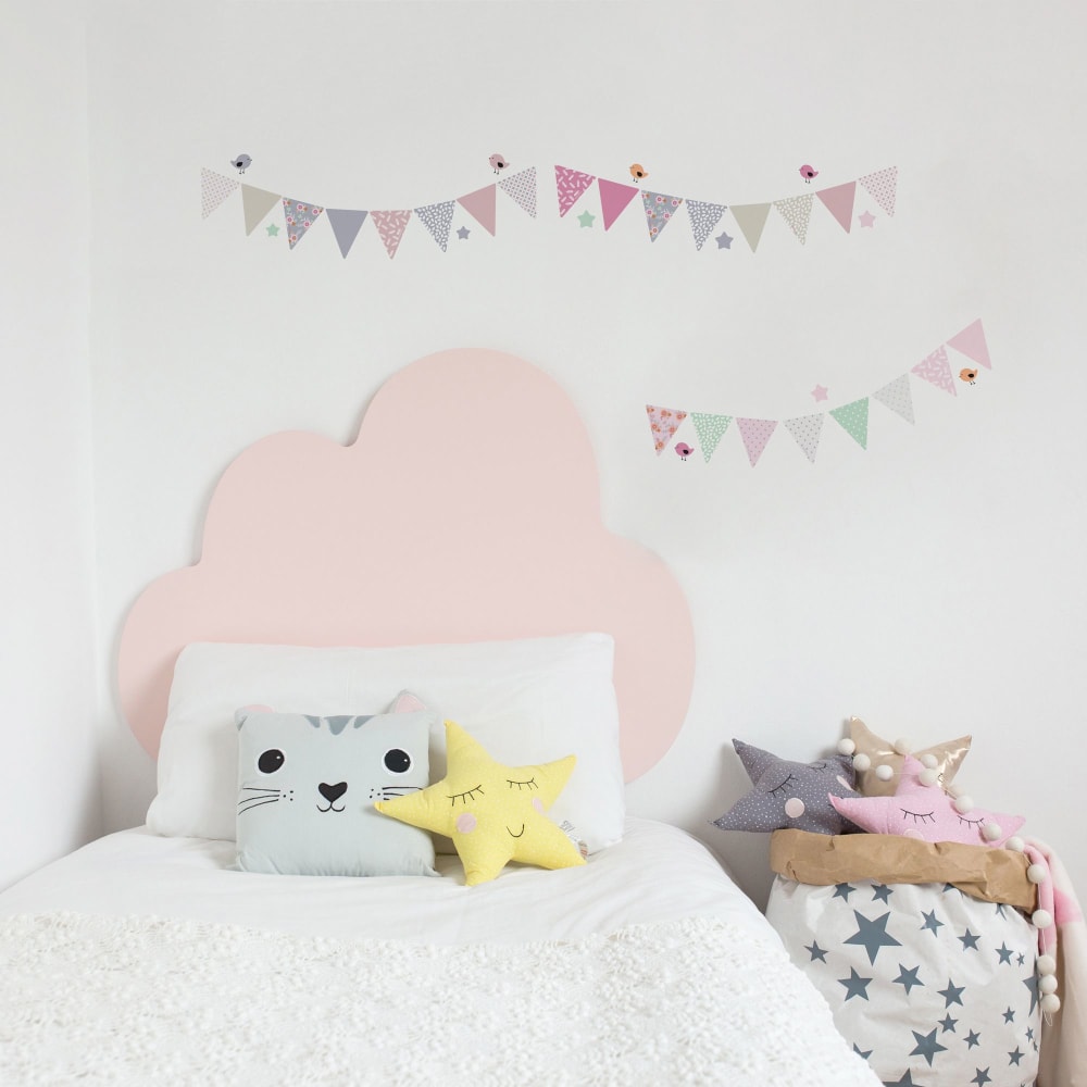 Banderines adhesivos pared rosa 6x7cm - Maisons du Monde