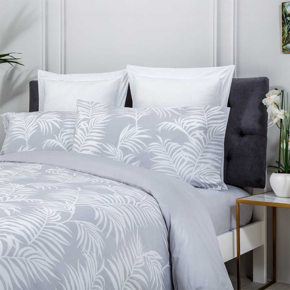 Funda nórdica 100% algodón orgánico beige 220x220 cm cama 135 - Maisons du Monde