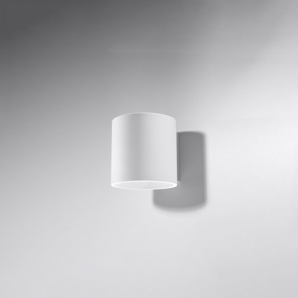 Applique cylindrique en aluminium, blanc L: 10cm — vue 3
