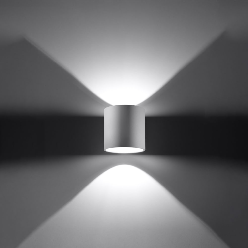 Applique cylindrique en aluminium, blanc L: 10cm — vue 4
