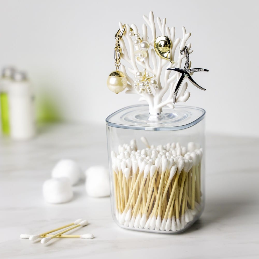 Récipient coral en plastique blanc - Maisons du Monde