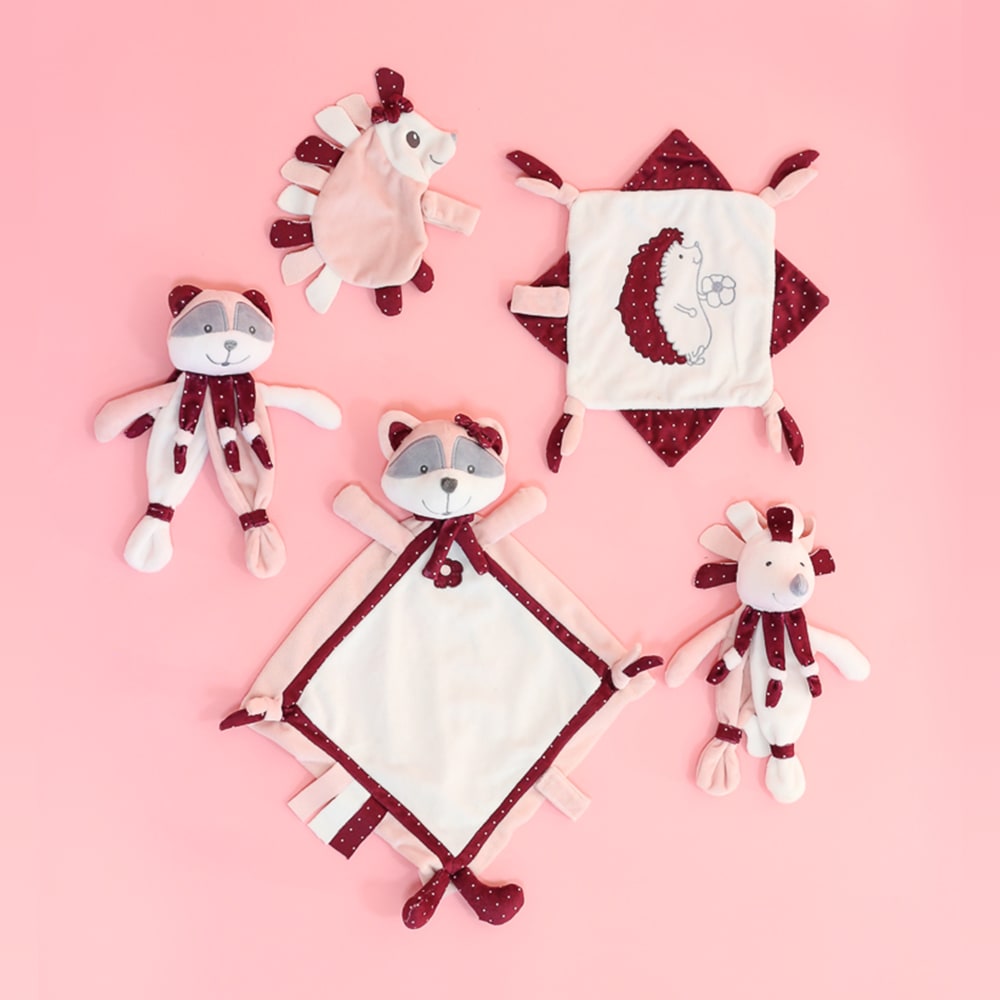 Doudou bébé  Rose Velours - Maisons du Monde