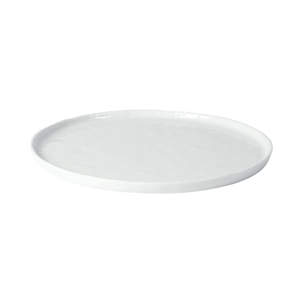 Assiette plate en porcelaine blanc Assiette plate en porcelaine blanc