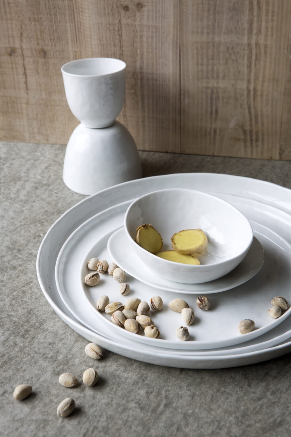 Assiette plate en porcelaine blanc - Maisons du Monde