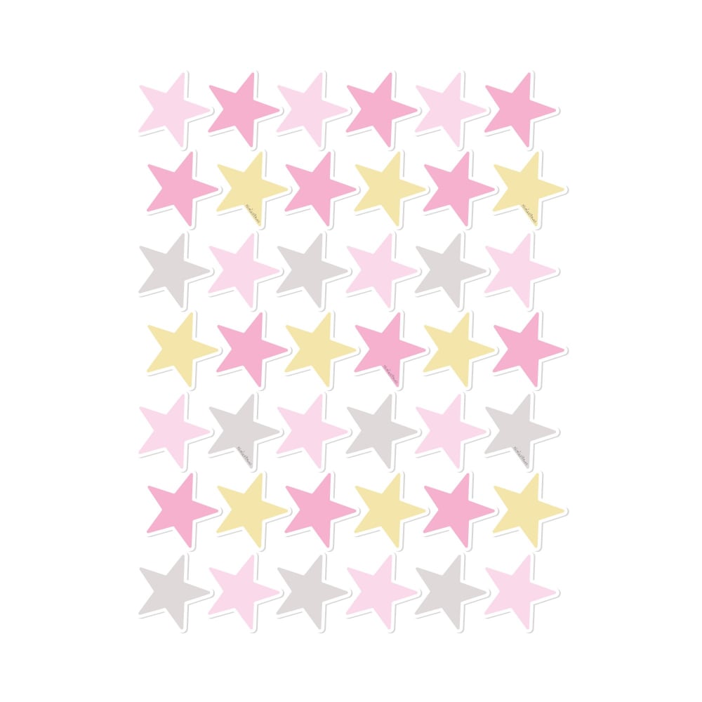 Adesivi antiscivolo per vasche da bagno stelline rosa - Rosa - PVA - Acetato di polivinile