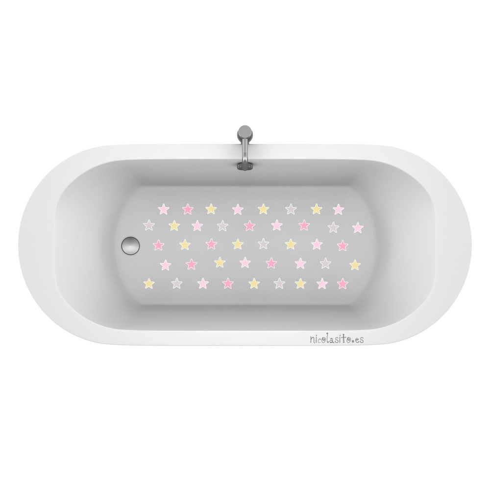 Pegatinas antideslizantes para bañeras estrellitas rosa - Maisons du Monde